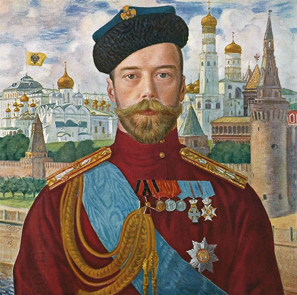 Boris Kustodiev Tsar Nicholas II oil painting picture